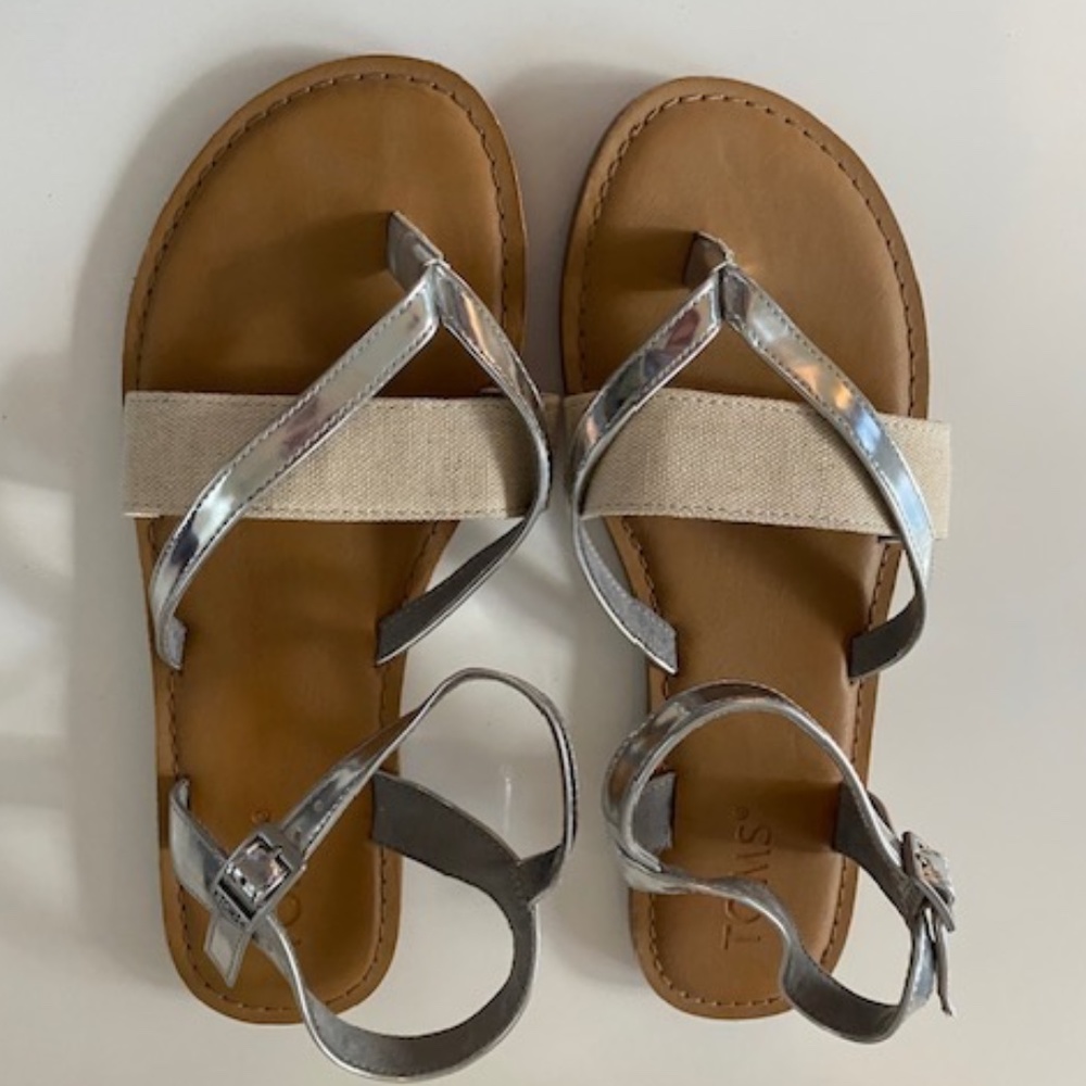 Toms Leather and Canvas Sandals
